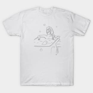 Woman in a Bathtub T-Shirt